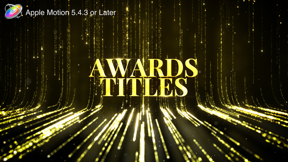 Awards Titles - Apple Motion alt