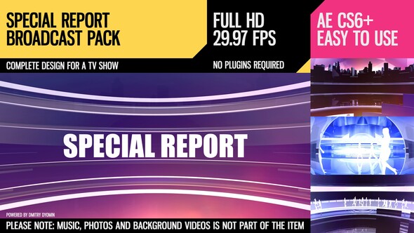 Special Report (Broadcast Pack) alt