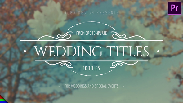 Elegant Wedding Titles