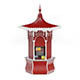 Red Kiosk 3D Model - 3DOcean Item for Sale