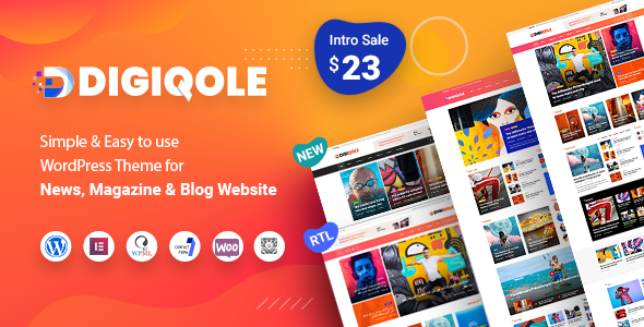 Digiqole - News Magazine WordPress Theme