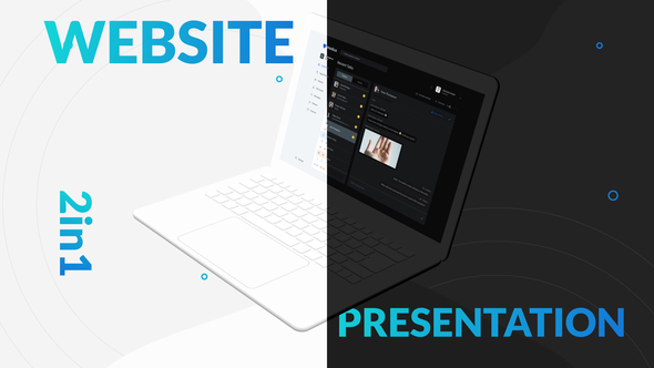 Website Presentation: Dark and White Themes