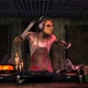 Butcher psycho killer Djing in a party in a haunted house - VideoHive Item for Sale