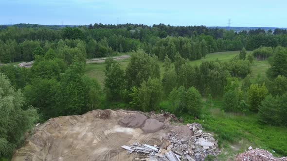 Aerial View of the Place Where Was the Building and Now Demolished