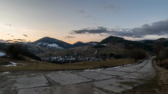 Evening Colors over Rural Country