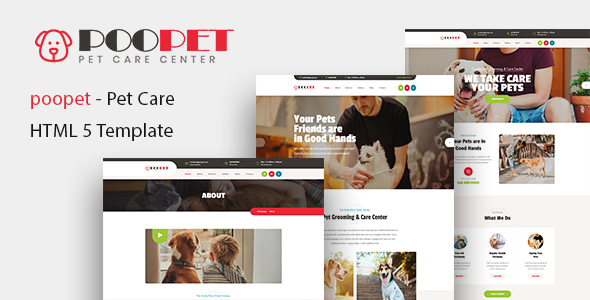Poopet - Pet Grooming & Care Center HTML Template