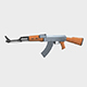 AK 47 Gun Low Poly - 3DOcean Item for Sale