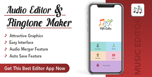 Mp3 ( Audio ) Editor , Trim , Cut & Merge..(android 10 )