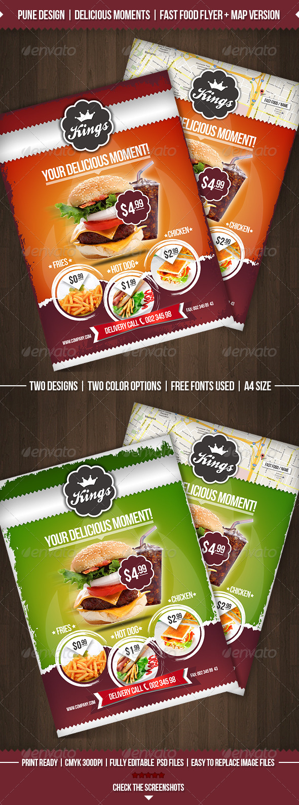 Fast Food Graphics Designs Templates From Graphicriver
