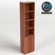 Bookshelf with a bottom drawer - 3DOcean Item for Sale