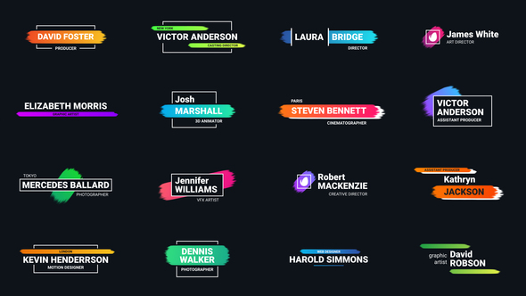 Brush Stroke Lower Thirds alt