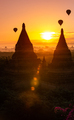 Bagan City Myanmar Hot Air Balloons at Sunrise - PhotoDune Item for Sale