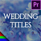 Romantic Wedding Titles - VideoHive Item for Sale