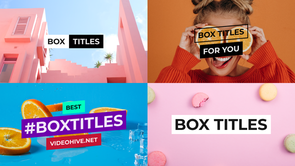 BOX Titles and Lower Thirds for After Effects