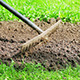 Cultivating Flower Bed With A Rake - VideoHive Item for Sale