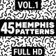 45 Memphis Patterns Vol.1 - VideoHive Item for Sale