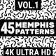 45 Memphis Patterns Vol.1 4K - VideoHive Item for Sale