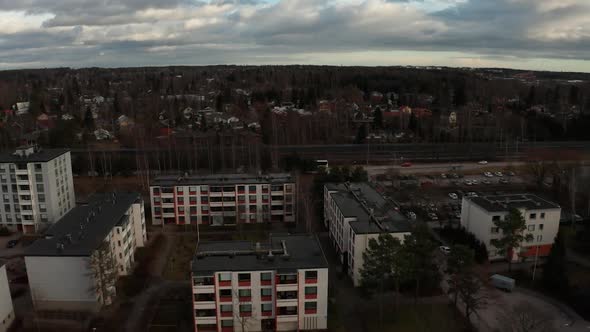 Cityscape, rooftop of Helsinki Finland