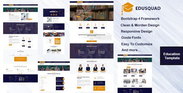 Edusquad - Bootstrap 5  Education Template