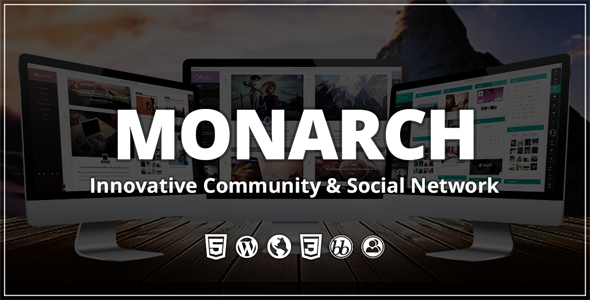 Monarch - Innovative WordPress Community Theme