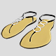 Thong Flat Sandals 01 - 3DOcean Item for Sale