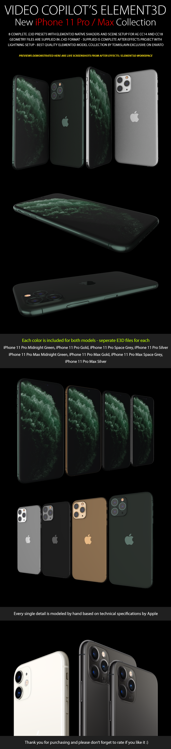 Element3D - iPhone 11 Pro / Max Collection