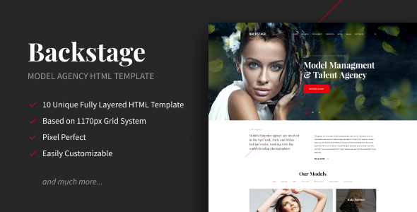 Backstage - Creative Portfolio HTML Template