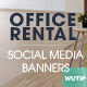Social Media Banners - Office Rental - GraphicRiver Item for Sale