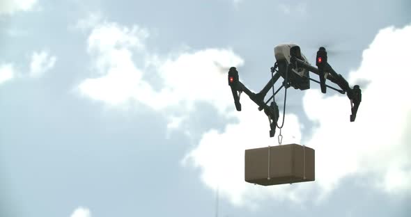 Delivering Parcel with Modern Drone