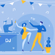 People Dance Dancefloor DJ Mixing Music Nightclub - GraphicRiver Item for Sale