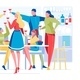 Group of Young People Celebrate at Home Party - GraphicRiver Item for Sale
