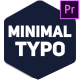 Minimal Typograph MOGRT - VideoHive Item for Sale