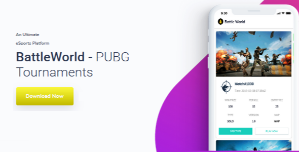 Aplikacja turniejowa PUBG z panelem administracyjnym - BattleWorld
