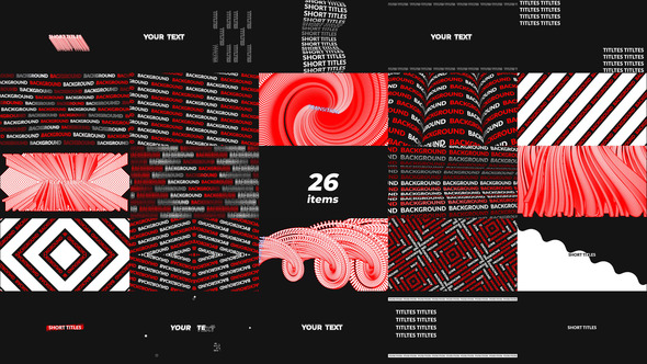 Typography Backgrounds, Transitions and Text Animation