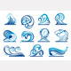 Wave Symbols - GraphicRiver Item for Sale
