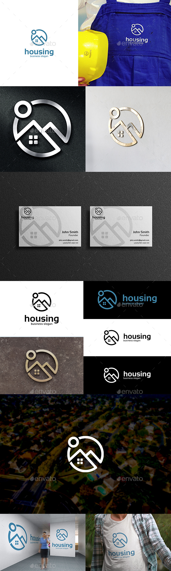 Housing Real Estate Logo Home or House Symbol
