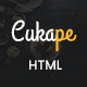 Cukape - Restaurant Cakes and Coffee Shop Template - ThemeForest Item for Sale