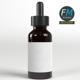 Dropper bottle with liquid and label - 3DOcean Item for Sale