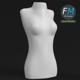 Female half body dummy mannequin - 3DOcean Item for Sale