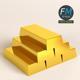 Gold bars - 3DOcean Item for Sale