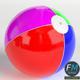 Inflatable beach ball - 3DOcean Item for Sale