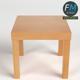 Low square side table - 3DOcean Item for Sale