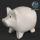 Piggy bank money box - 3DOcean Item for Sale
