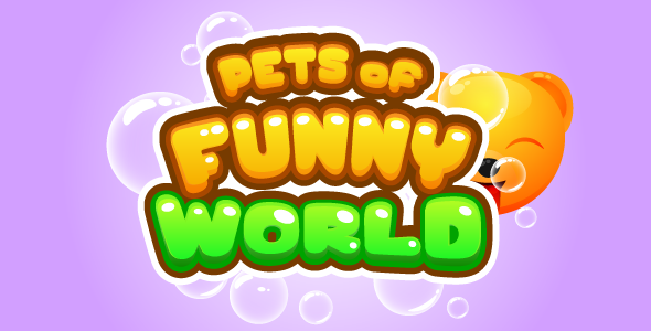 Pets Of Funny World - HMTL5 game, mobile, AdSense, AdMob possible