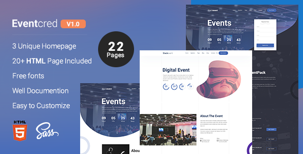 Eventcred - A Creative Event & Conference HTML Template
