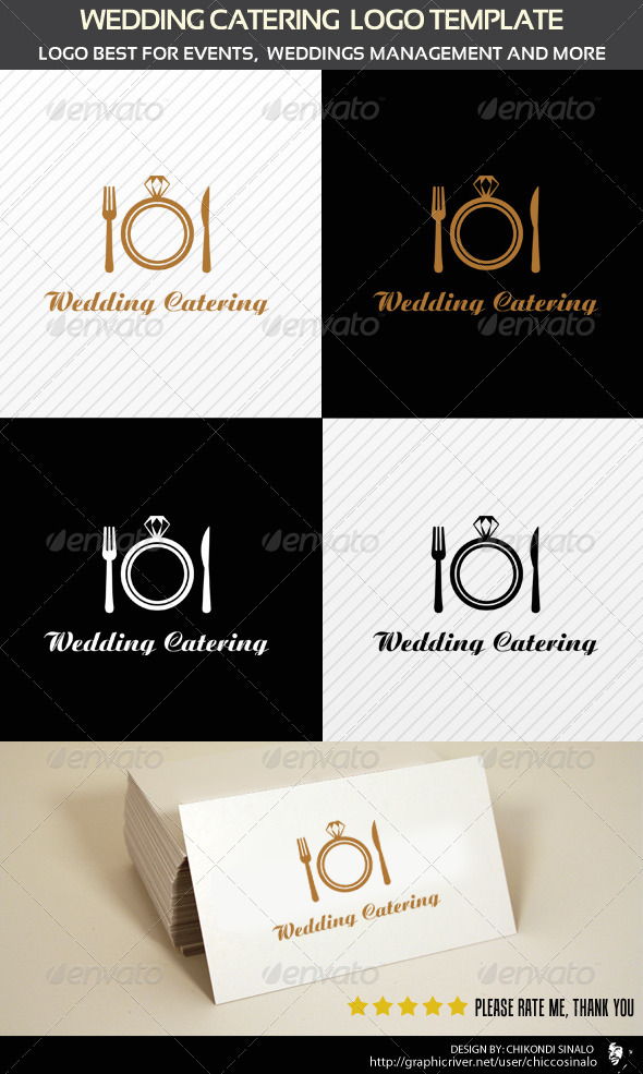 Wedding Catering Logo Template