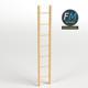 Single straight wood ladder - 3DOcean Item for Sale