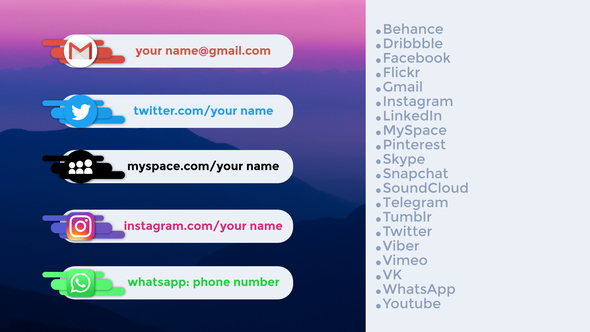 Social Networks Lower Thirds alt
