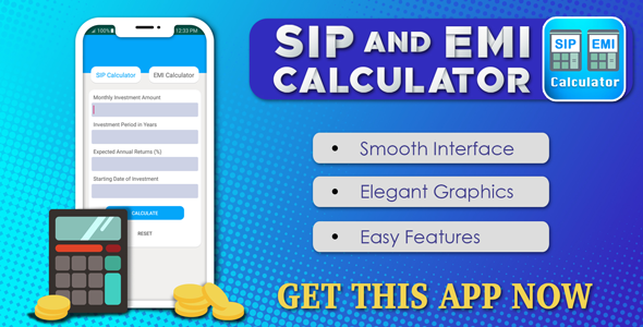 SIP & EMI Calculator ( android 10 )