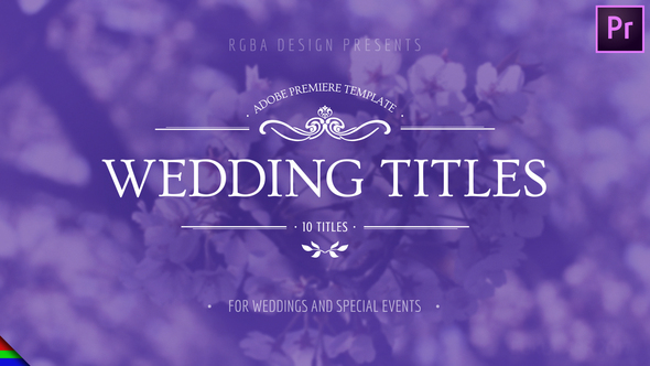 Floral Wedding Titles